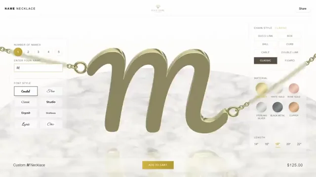 Personalized 3D Name Necklaces